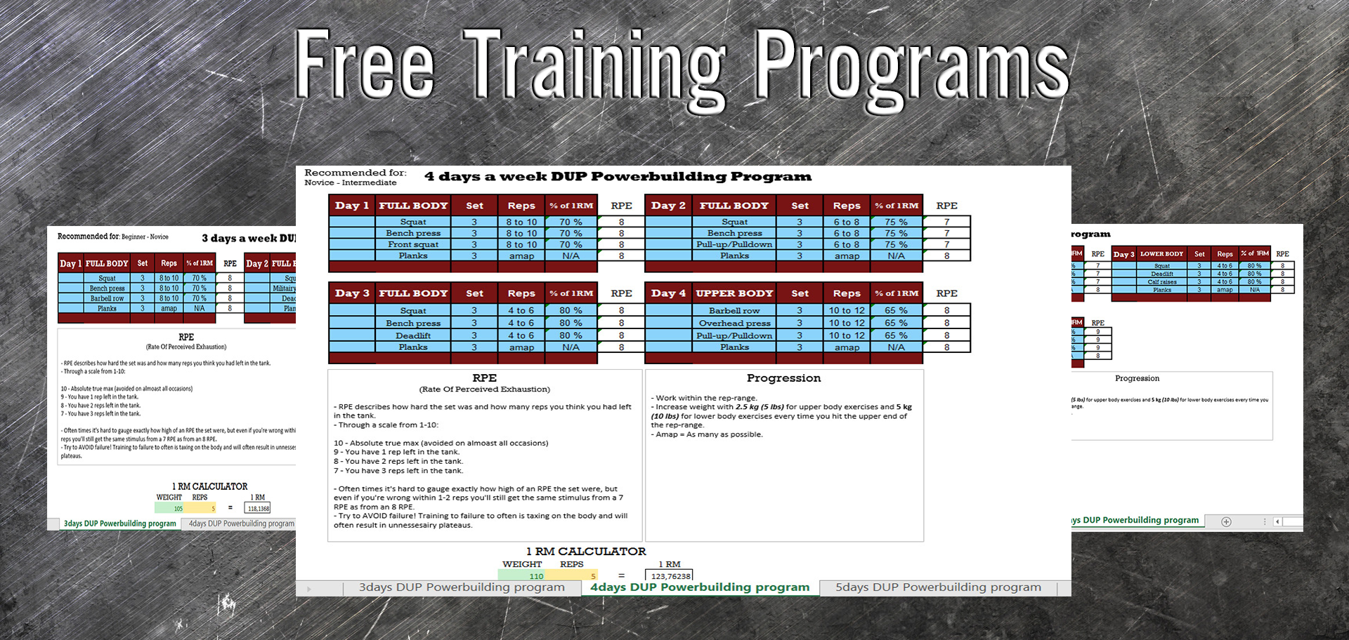 free training programs Iron Built Fitness